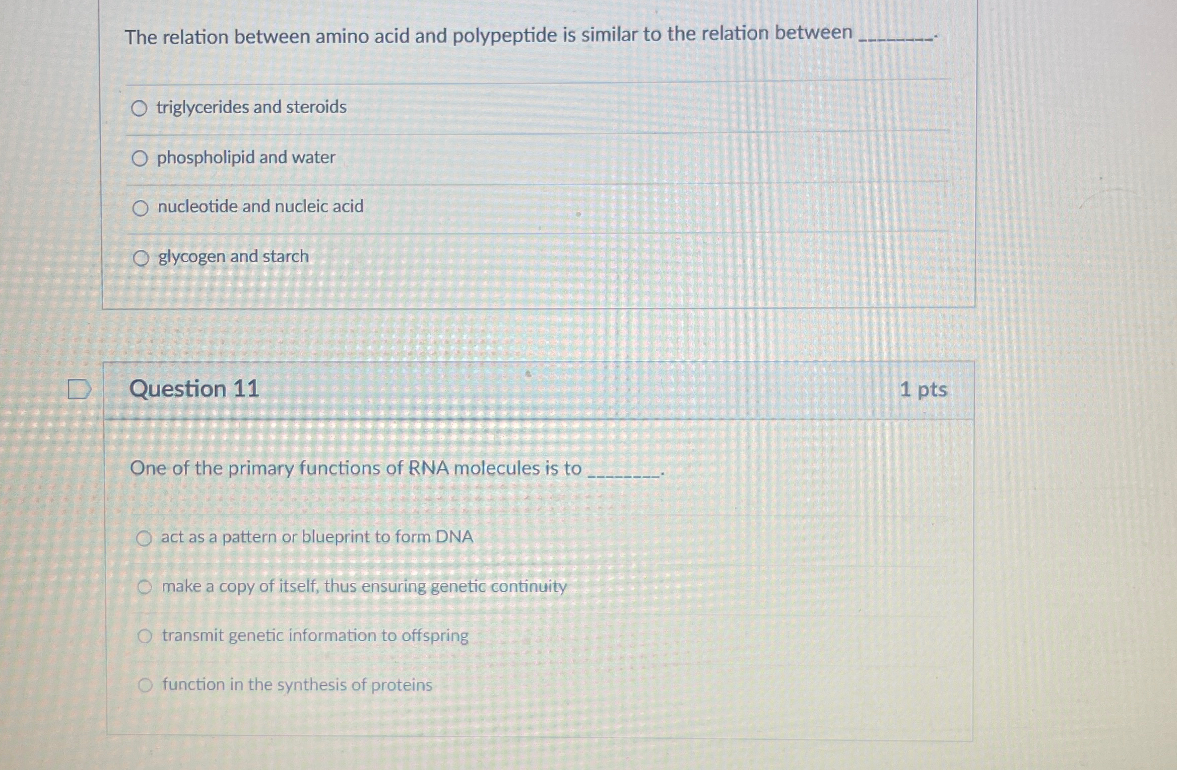 Solved The relation between amino acid and polypeptide is | Chegg.com