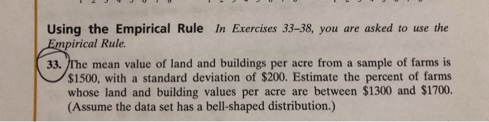 Solved Using The Empirical Rule In Exercises 33–38, You Are | Chegg.com