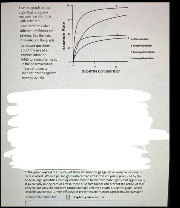 Solved Use the graph on the right that compares enzyme | Chegg.com