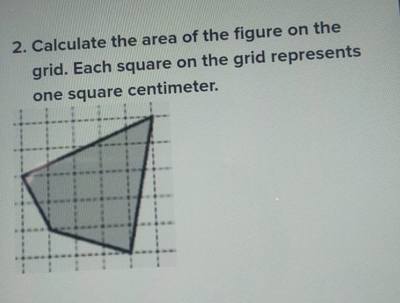Solved Calculate the area of the figure on the grid. Each | Chegg.com
