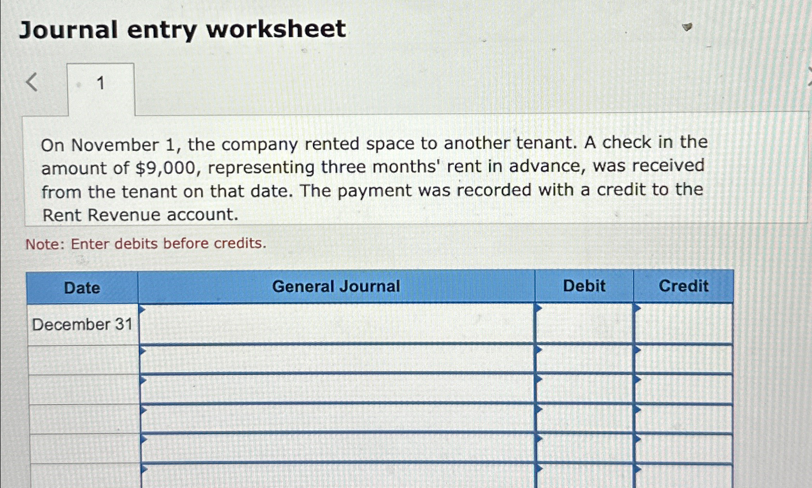 Solved Journal entry worksheet1On November 1, ﻿the company | Chegg.com