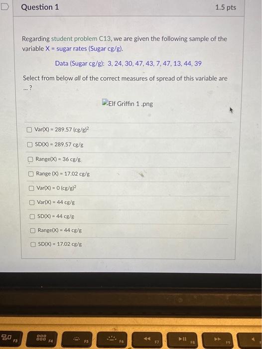 Solved D Question 1 1.5 pts Regarding student problem C13, | Chegg.com