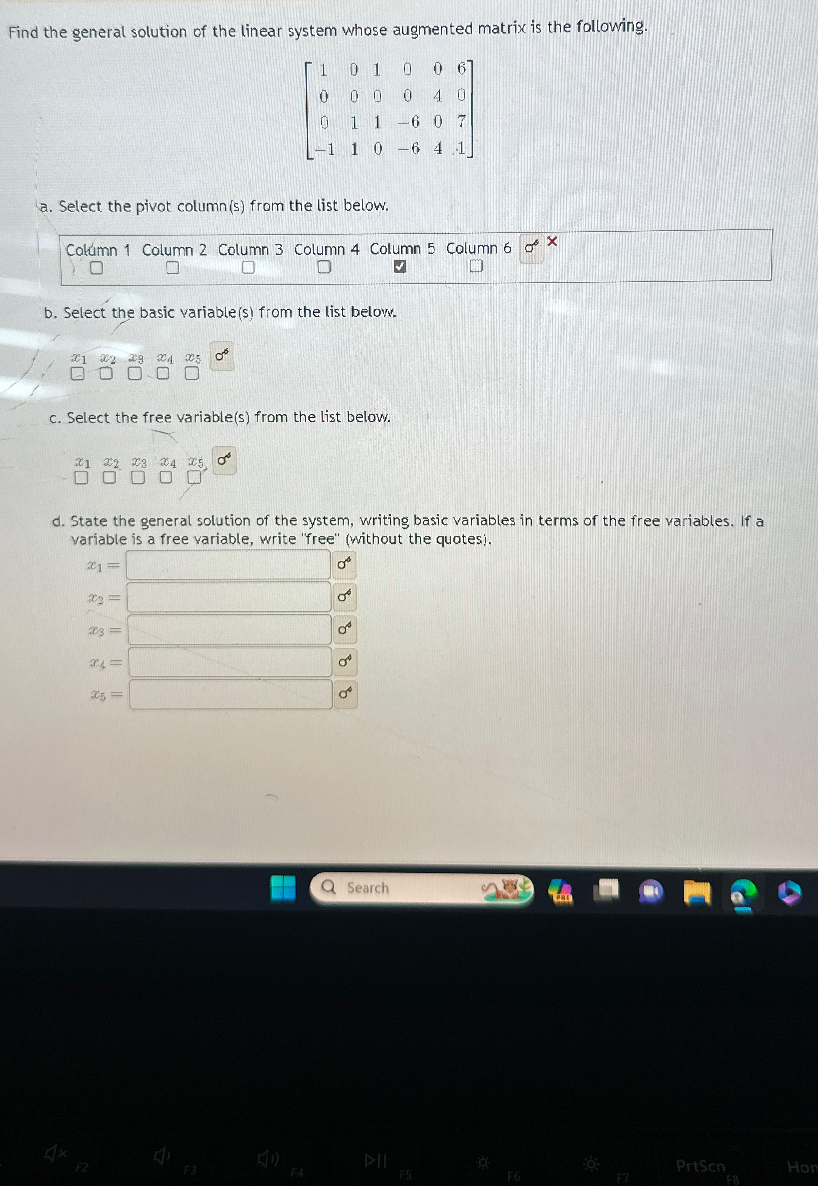 Solved Find the general solution of the linear system whose | Chegg.com