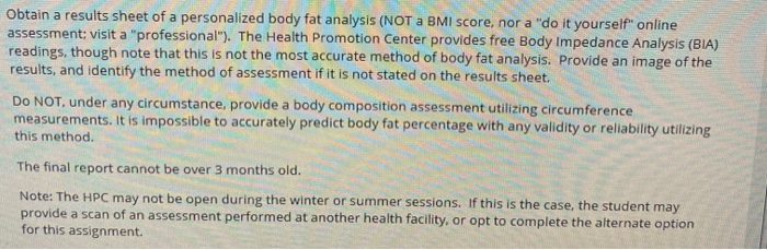 Body composition methods: validity and reliability