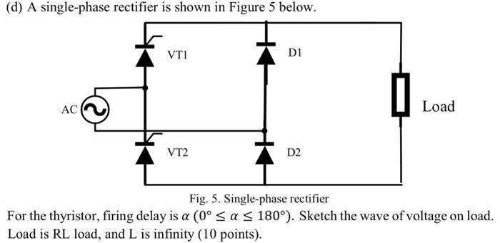 Solved (a) A single-phase rectifier is shown in Figure 2 | Chegg.com