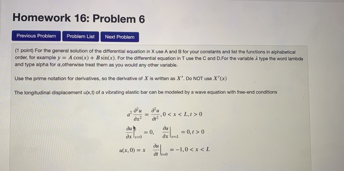 Solved Homework 16: Problem 6 Previous Problem Problem List | Chegg.com