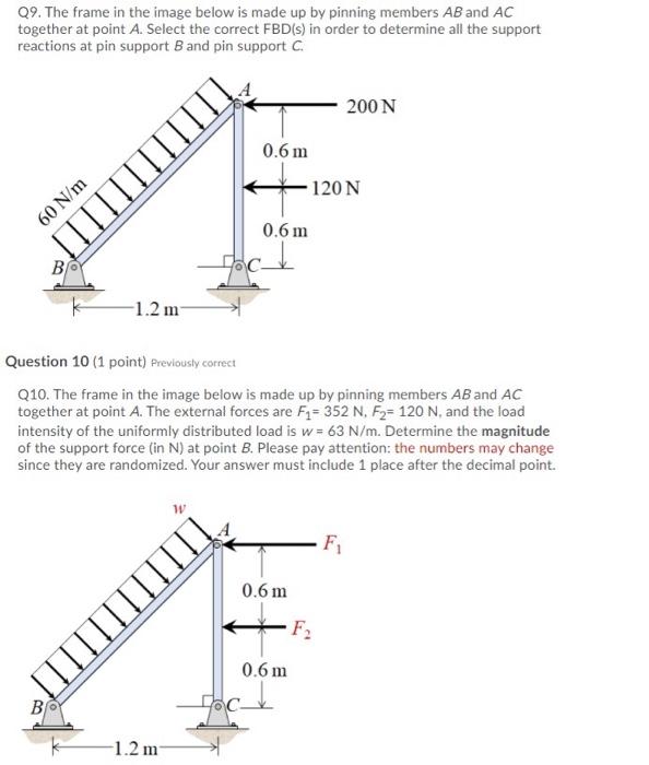 Solved 09. The frame in the image below is made up by | Chegg.com