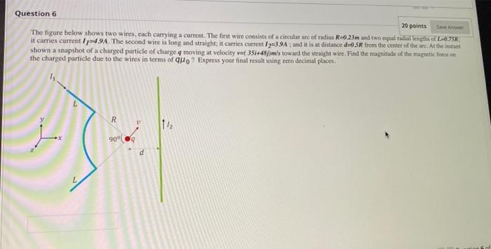 Solved Question 6 20 points The figure below shows two | Chegg.com