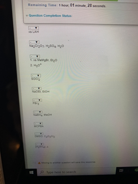Solved Put the reagents in order to complete the reaction | Chegg.com