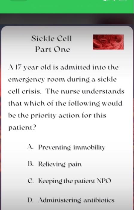 Solved Part One 117 year old is admitted into the emerogency | Chegg.com