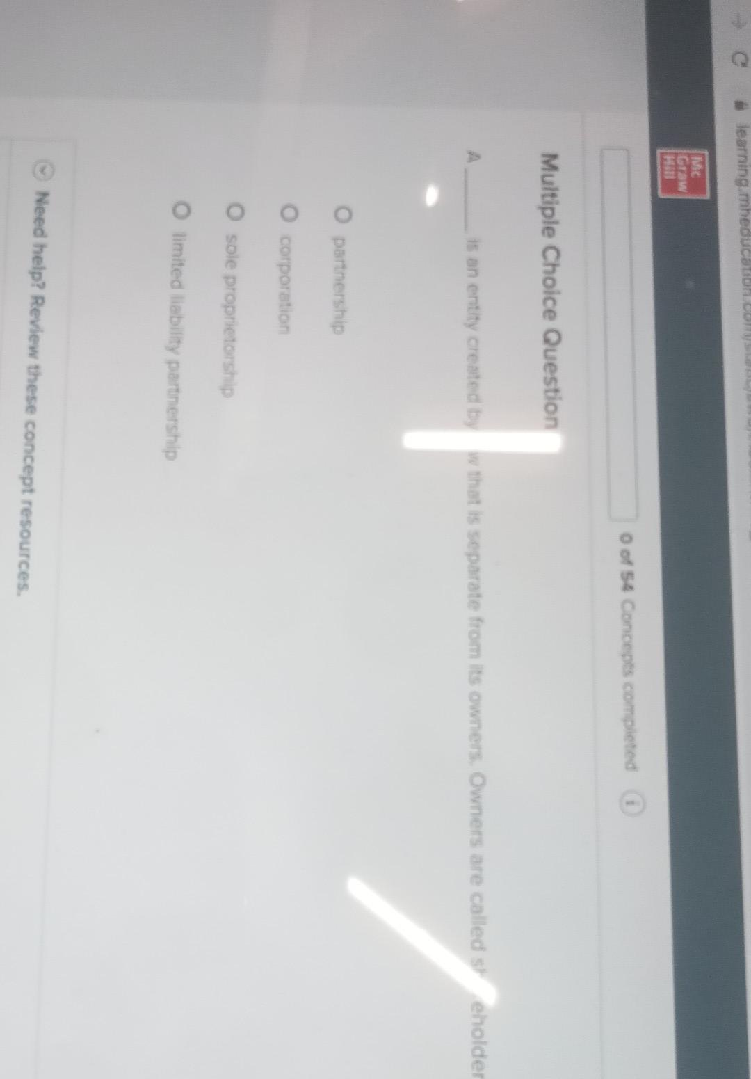 Solved Multiple Choice Question A 15 an entity created by. w | Chegg.com