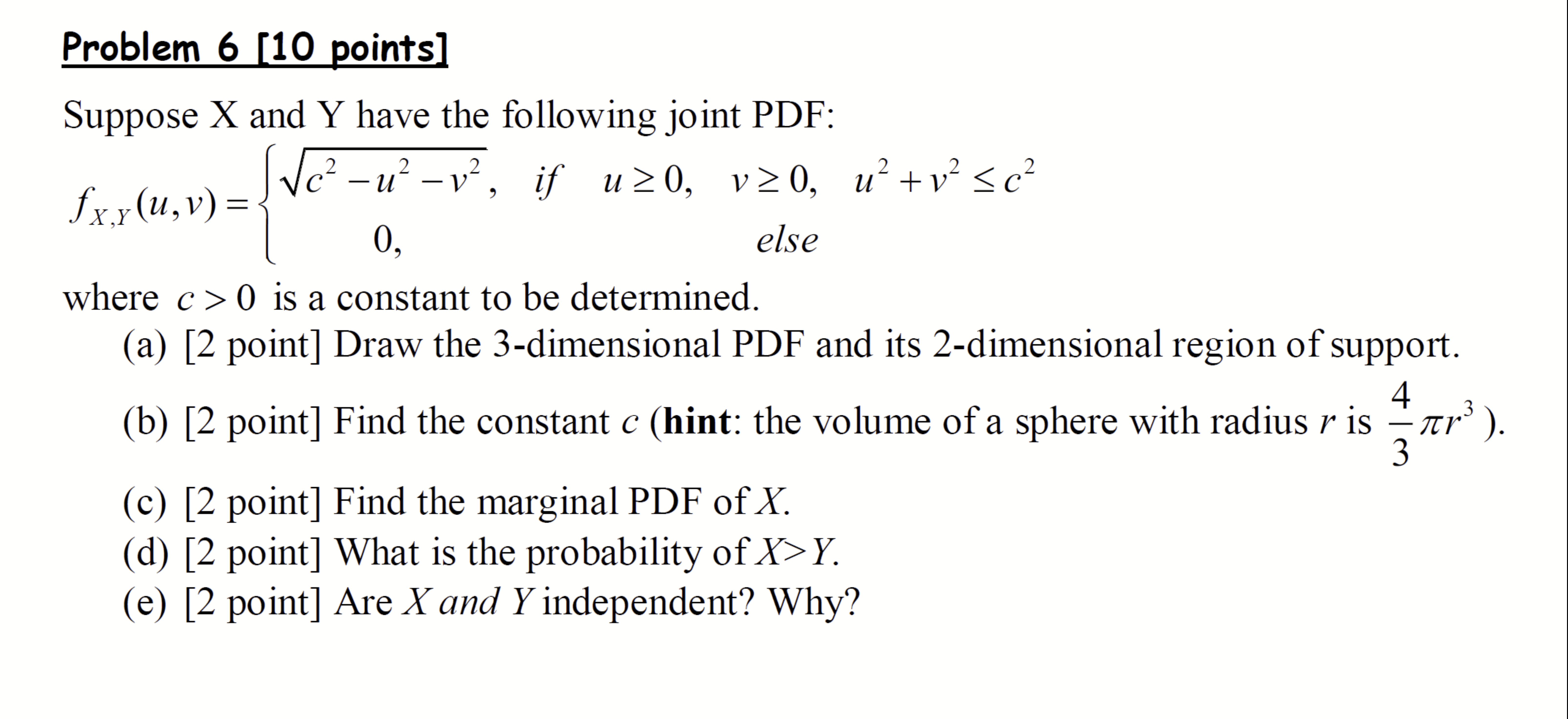 Solved Problem 6 [10 ﻿points]Suppose x ﻿and Y ﻿have the | Chegg.com