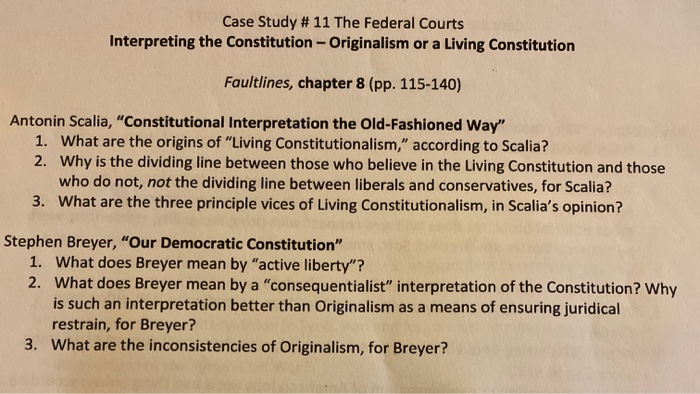 Constitutional Interpretation What Does The Constitution Say About