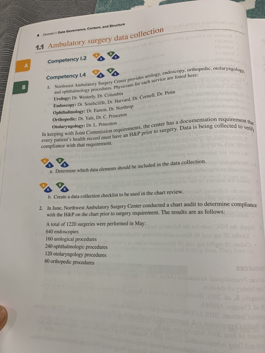 case study 1.1 ambulatory surgery data collection