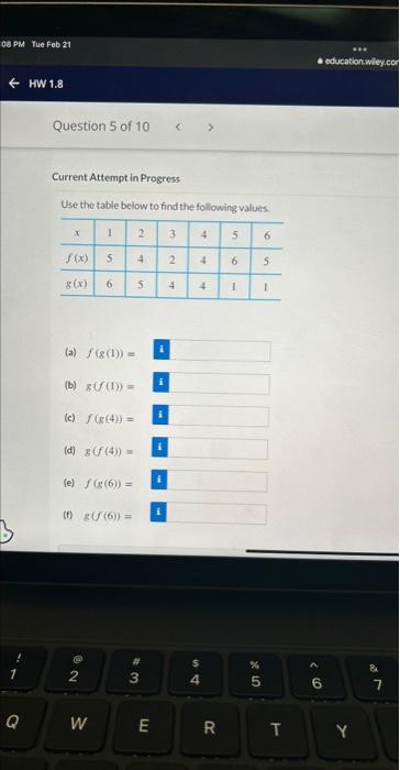 Solved Current Attempt in Progress Use the table below to | Chegg.com