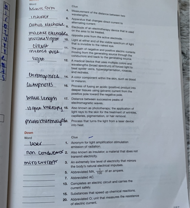 Solved Word Native form Interter actul electrode , Clue 4.