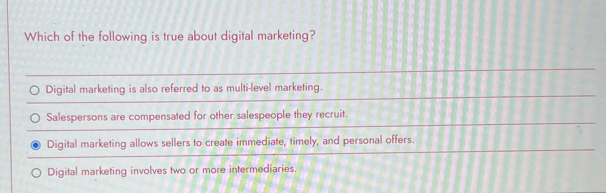 Solved Which of the following is true about digital | Chegg.com