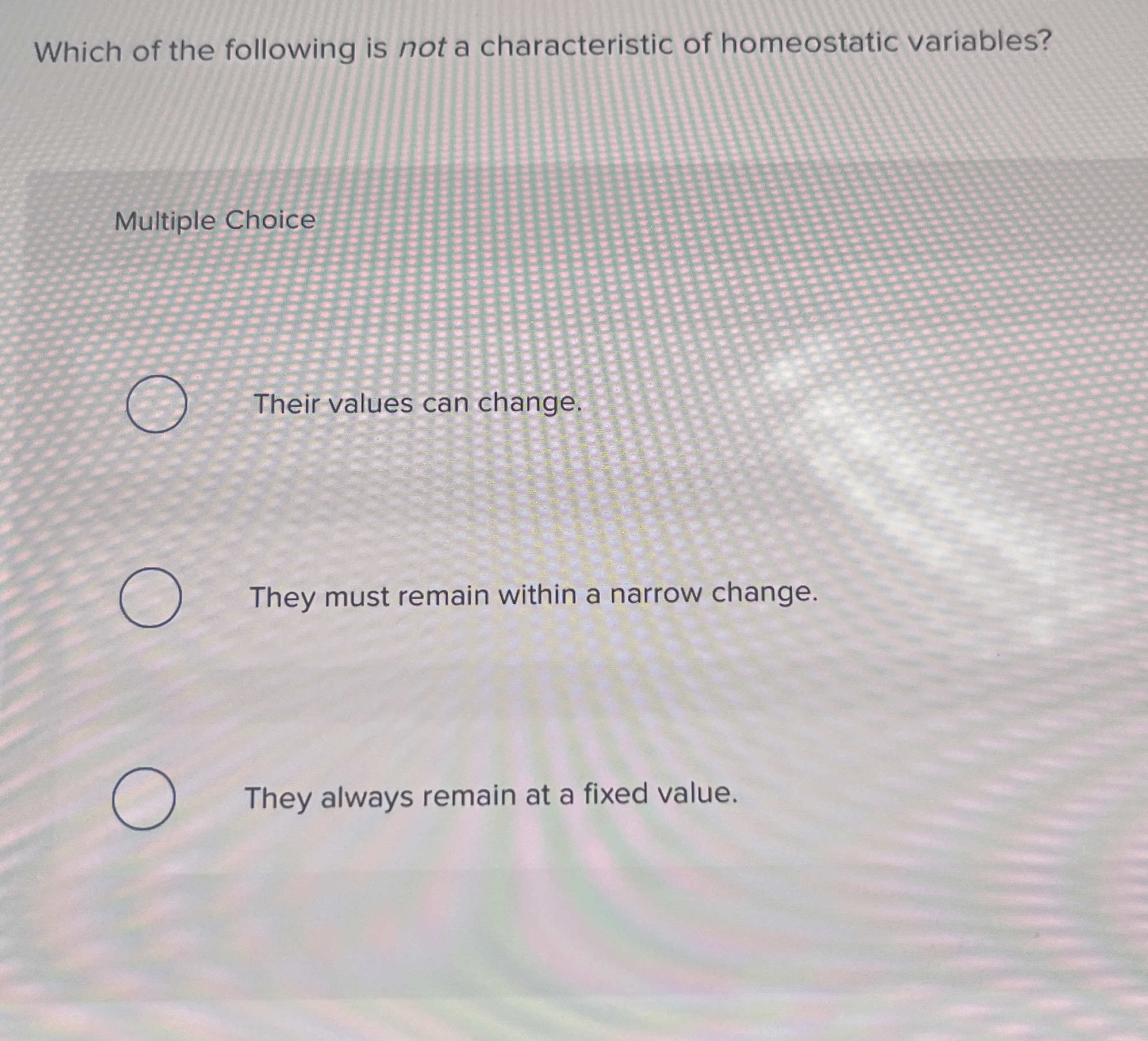 Solved Which of the following is not a characteristic of | Chegg.com