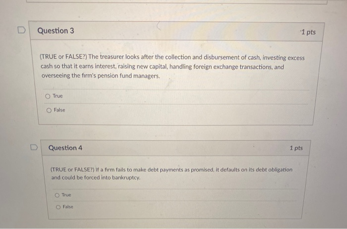 Solved Question 1 1 Pts Which Of The Following Statements Is | Chegg.com