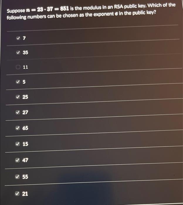 Which of the following numbers can be the modulus ω | Chegg.com
