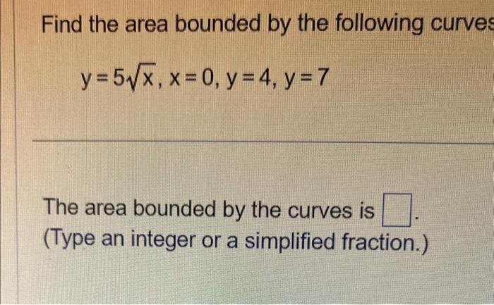 Solved Find the area bounded by the following curve | Chegg.com