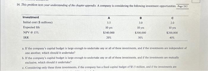 14. This Problem Tests Your Understanding Of The | Chegg.com