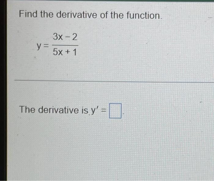 derivative of (2x-3)(1-5x)