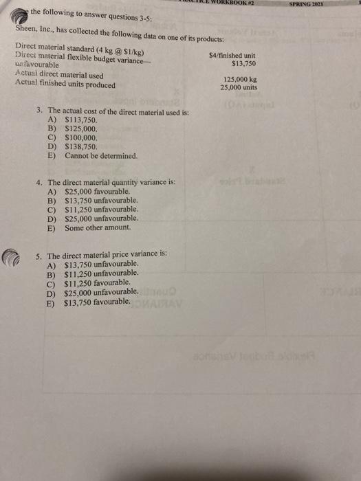 Solved QUESTION #6 Multiple Choice Questions The following | Chegg.com