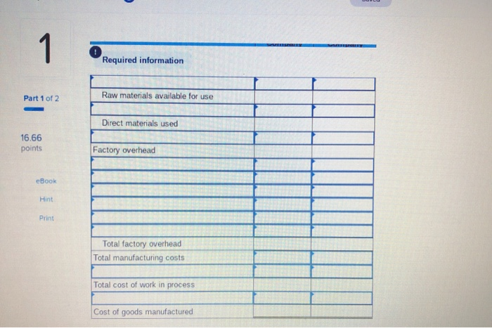 Solved 14. Homework Saved Use the following information for | Chegg.com