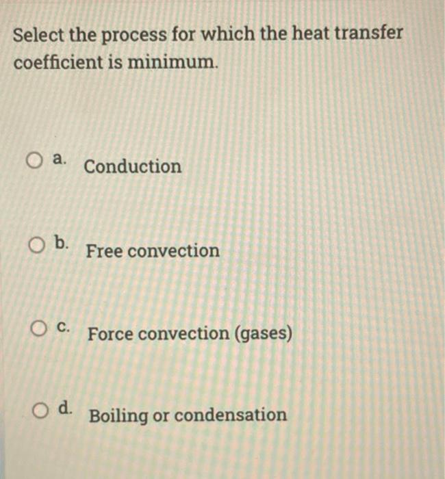 Solved Select The Process For Which The Heat Transfer | Chegg.com