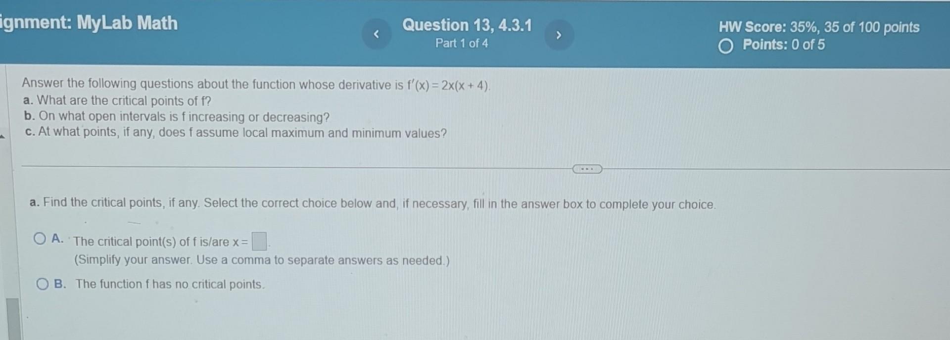 Solved Answer the following questions about the function | Chegg.com