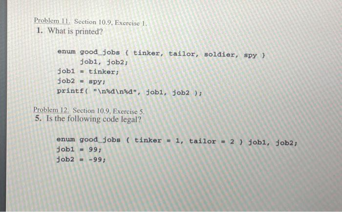 Solved Problem 11. Section 10.9, Exercise 1. 1. What is | Chegg.com