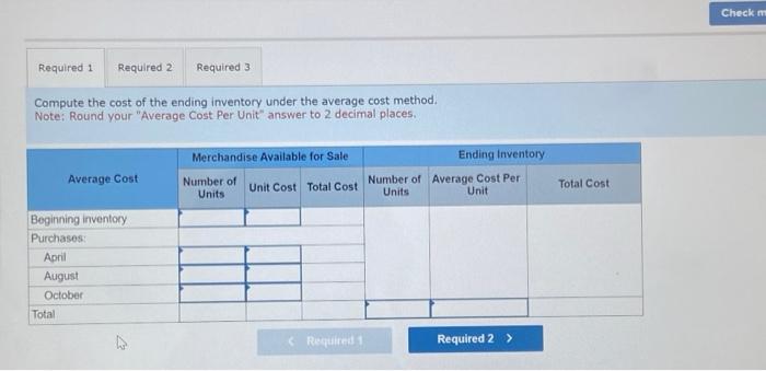 Solved Compute the cost of the ending inventory under the | Chegg.com