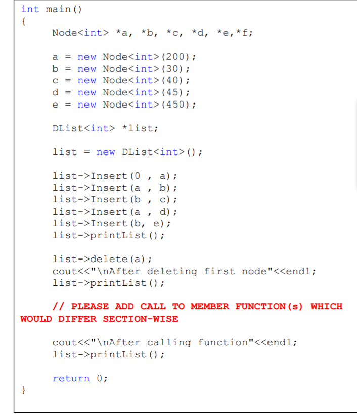 Solved Implement all the methods given in the following | Chegg.com