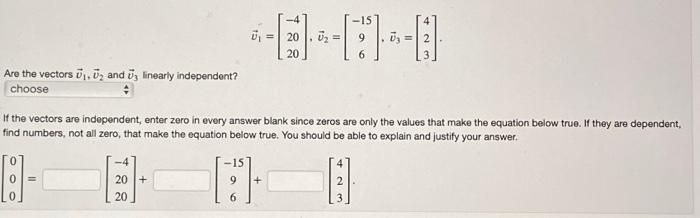 Solved (1 point) Let U = ,= Are the vectors os, o, and is | Chegg.com