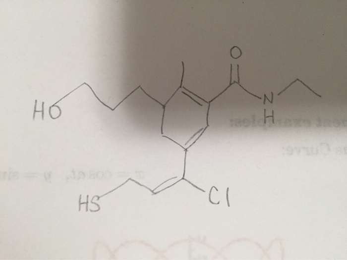 Solved how many carbon atoms are in the molecule shown