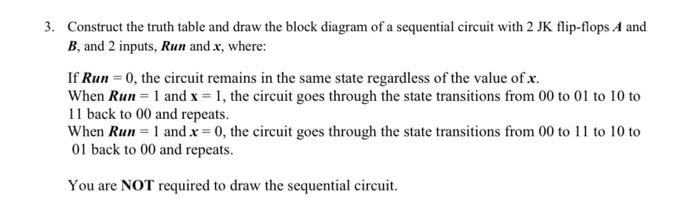 Solved 3. Construct the truth table and draw the block | Chegg.com
