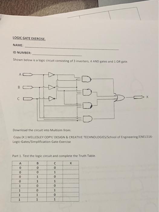 Solved Part 5. Complete a Karnaugh Map for the Output from | Chegg.com