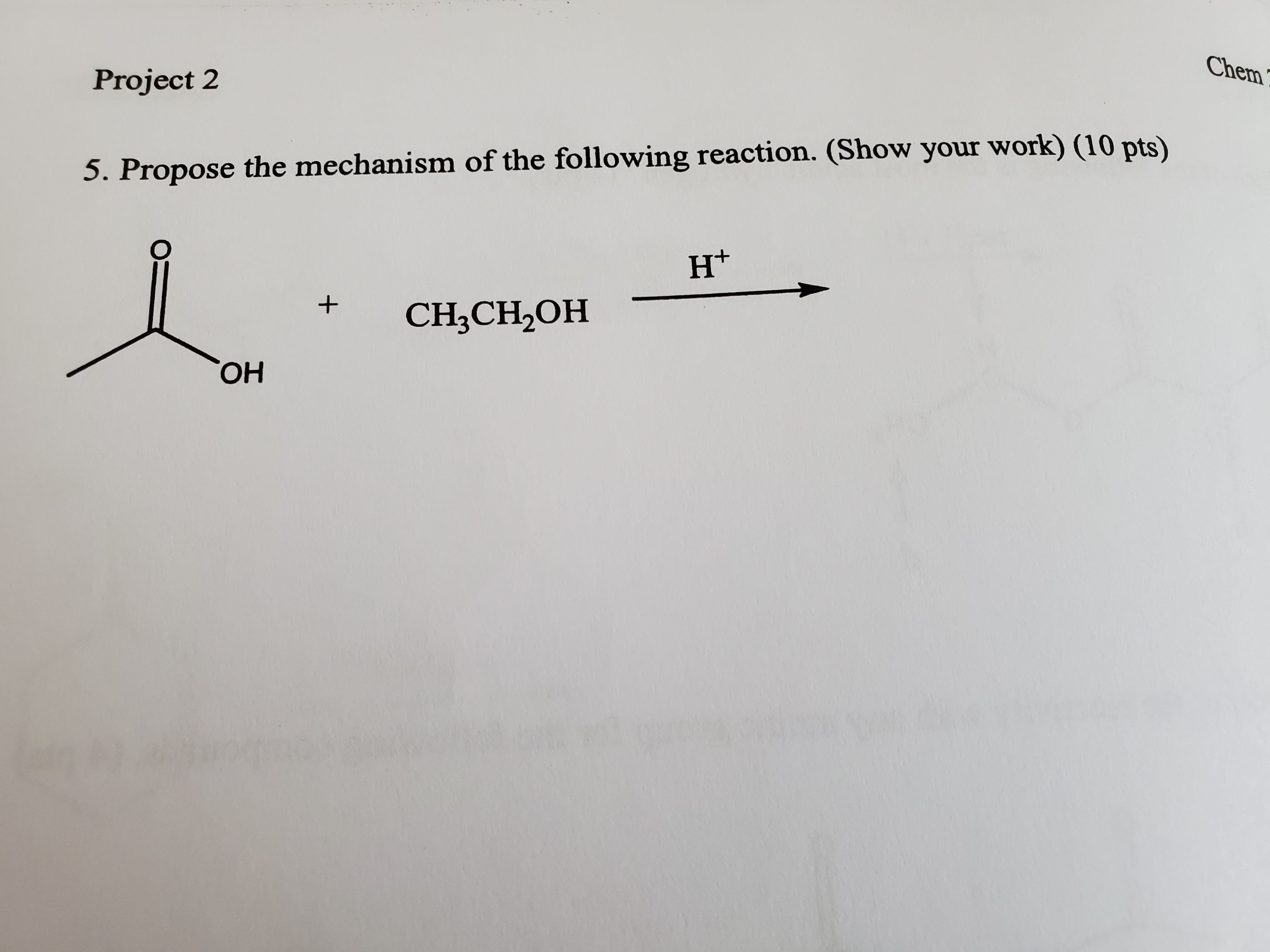Solved Propose the mechanism for the following reaction | Chegg.com