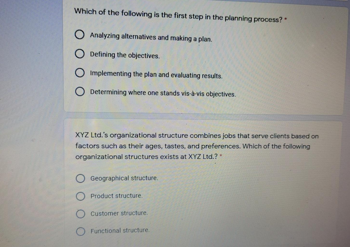 Solved Which of the following is the first step in the | Chegg.com