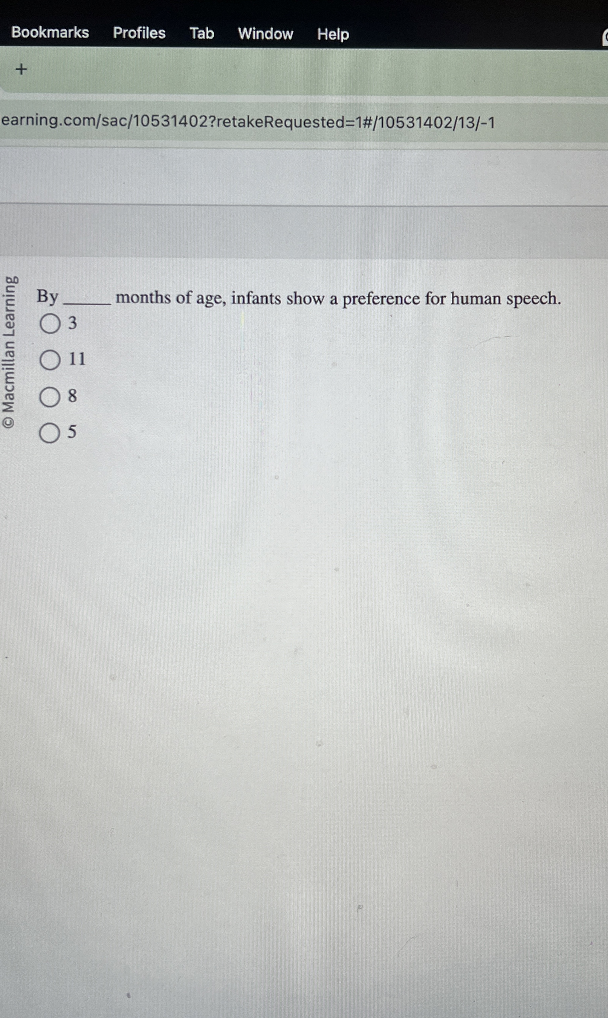 Solved Bymonths of age, infants show a preference for human