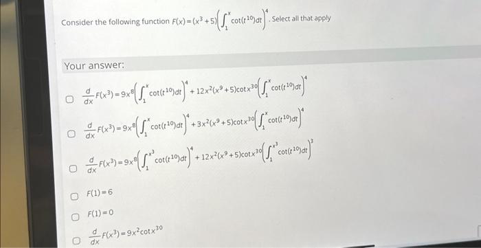 Solved Consider The Following Function | Chegg.com