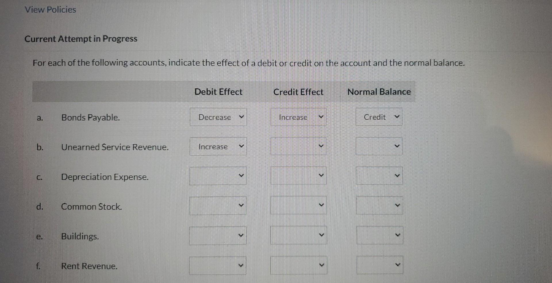 Solved Current Attempt in Progress For each of the following | Chegg.com