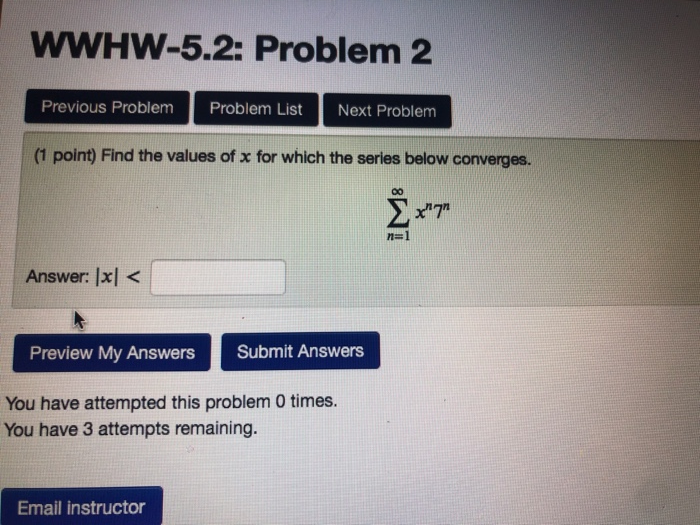 Solved WWHW-5.2: Problem 10 Previous Problem Problem List | Chegg.com