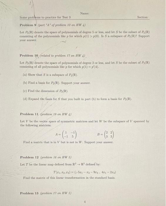 Solved Let P5(R) denote the space of polynomials of degree 5 | Chegg.com
