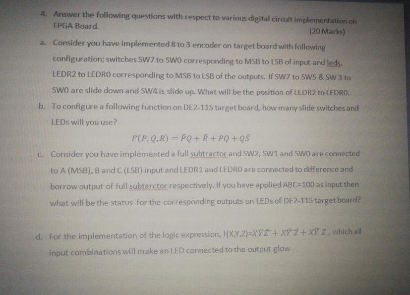 Solved 4. Answer the following questions with respect to | Chegg.com