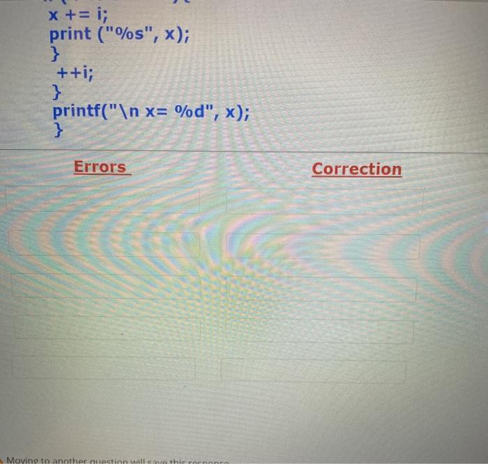 Solved Identify and correct the errors in the following | Chegg.com