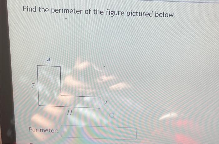 find the perimeter of the given figure class 4 with answers