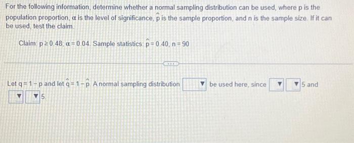 Solved For the following information, determine whether a | Chegg.com