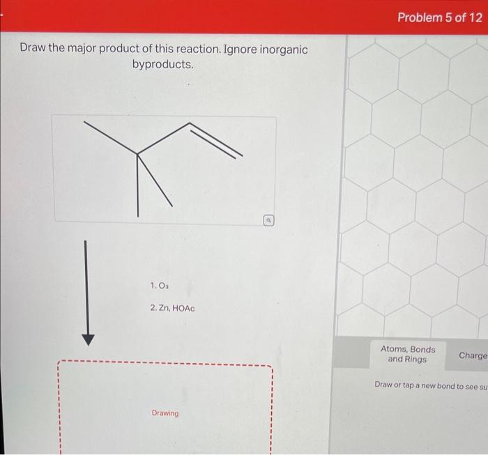Solved Draw the major product of this reaction. Ignore | Chegg.com